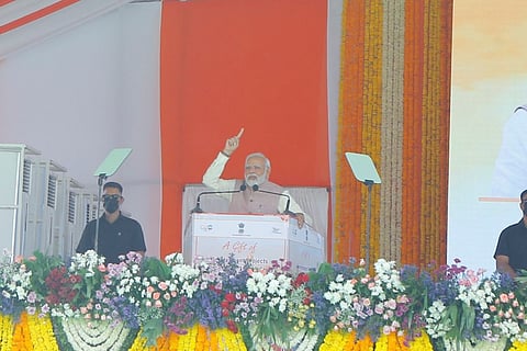 Prime Minister Narendra Modi in Secunderabad