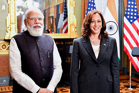 Narendra Modi, Kamala Harris