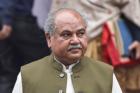 Union Agriculture Minister Narendra Singh Tomar during the Winter Session of Parliament