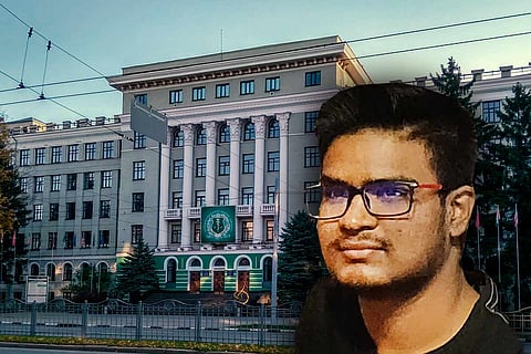 Indian student Naveen Shekharappa who was killed in Russian shelling in Kharkiv, Ukraine