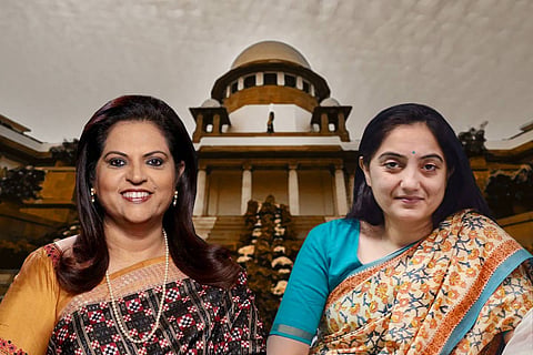 Navika Kumar and Nupur Sharma