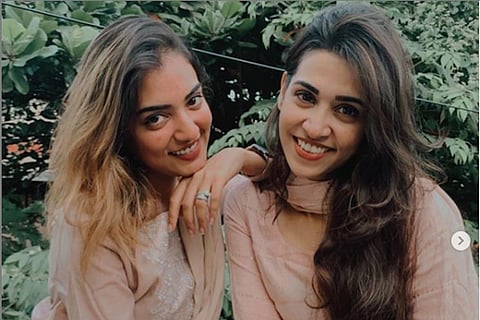 Nazriya and Aleena 