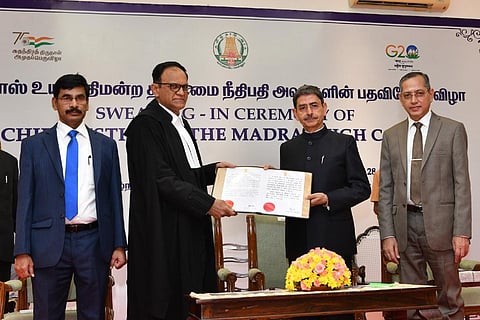 Justice Sanjay Vijaykumar Gangapurwala administered oath of office by Governor RN Ravi