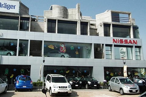 A Nissan showroom in Chennai