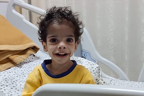 22-month-old Oman child Wafi