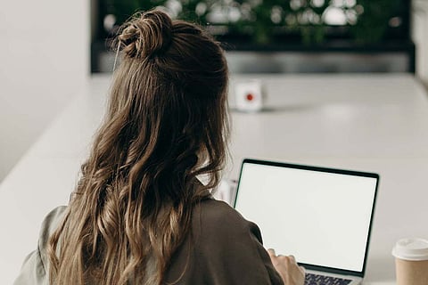 Representative image of girl working on a computer