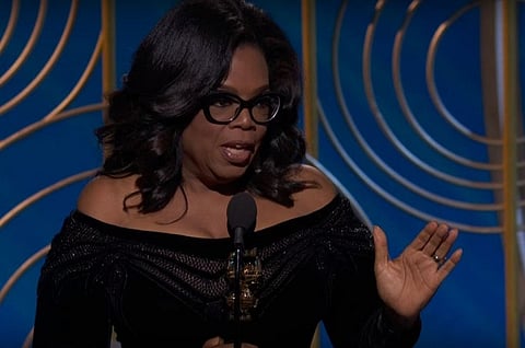 ‘Their time is up’: Oprah Winfrey takes on sexual predators in powerhouse speech
