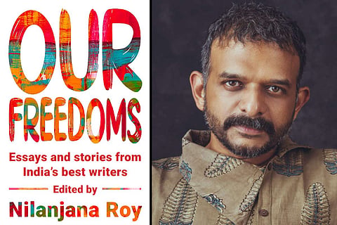 TM Krishna and cover page of Our Freedoms
