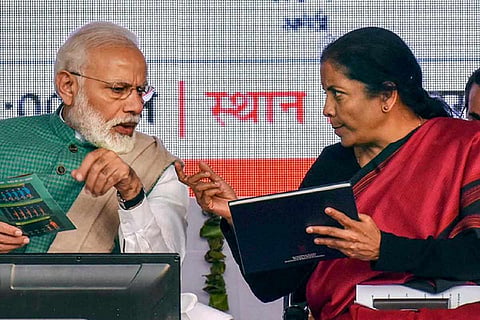 PM Narendra Modi and FM Nirmala Sitharaman
