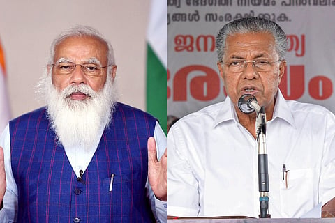 PM Modi and Kerala CM Pinarayi Vijayan