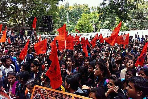 Hundreds of students protest govt's move to shut down Karnataka State Open University, demand justice