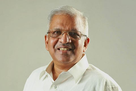 P Jayarajan in white shirt 