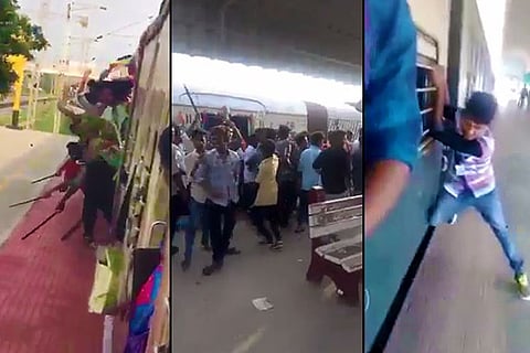 Videos of Chennai students dragging machetes and knives along rail platforms surface, cops probe