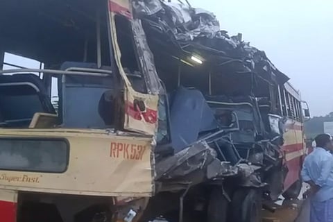 The KSRTC bus that involved in Palakkad bus accident Kerala 