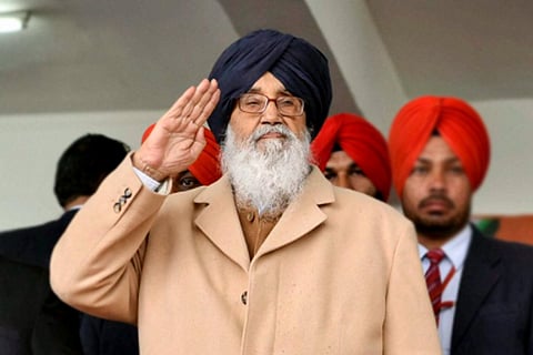  Akali stalwart and former Punjab Chief Minister Parkash Singh Badal