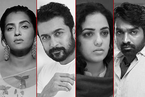 Suriya, Parvathy, Nithya and Vijay Sethupathi 