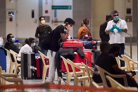 Air travellers during pandemic