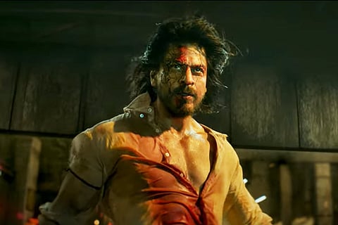 Shah Rukh Khan in the trailer for Pathaan