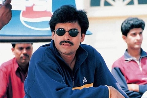 Pawan Kalyan's vintage look from Telugu movie Badri.