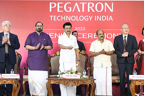 Pegatron inauguration ceremony MK Stalin 