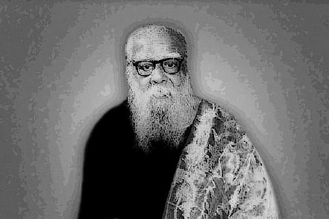 The pic of Periyar in black and white
