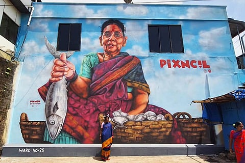 Pixncil Mural in Mangaluru