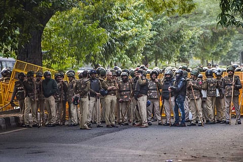 Police on guard