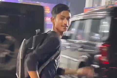 19 year old Pradeep Mehra running from work to home in Noida