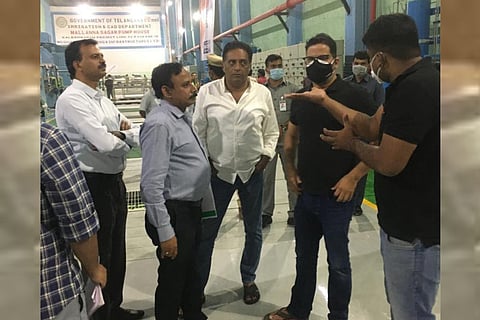 Prashant Kishor, actor-politician Prakash Raj and others visit the Mallanna Sagar reservoir in Siddipet district 
