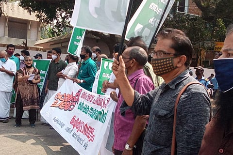 Farmers protest in Kerala