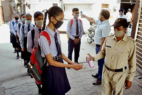Students in masks
