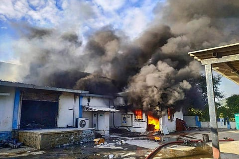 Fire breaks out in a Pune sanitizer factory