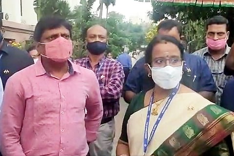 RBI officials at the Republic Day celebrations in Chennai