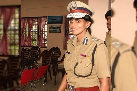 Former DGP R Sreekala in police uniform 