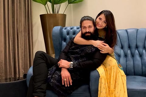 Actors Radhika Pandit and Yash