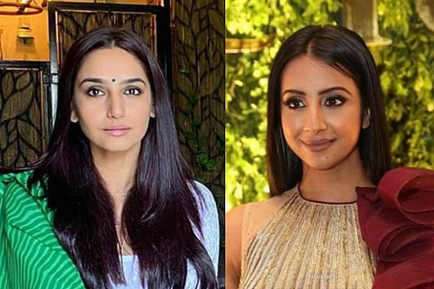 Kannada actors Ragini and Sanjana 