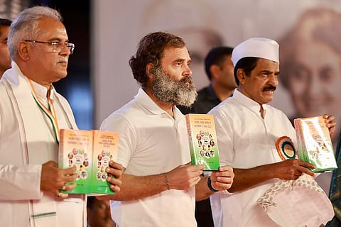 Rahul Gandhi at the Congress plenary session