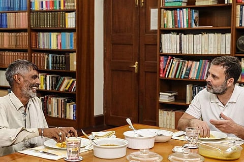 Rahul hosts vendor whose video in tears over soaring prices went viral