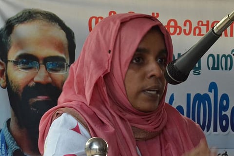 File image of Siddique Kappan's wife Raihanath