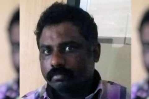 A photo of Rajkumar taken while he was under custody