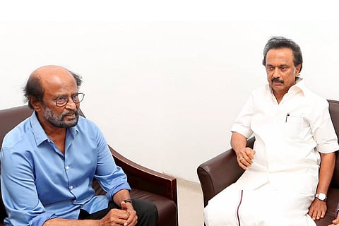 File photo of Rajinikanth and Stalin 