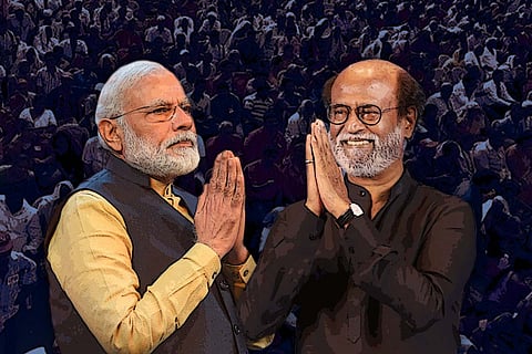PM Narendra Modi and Rajinikanth