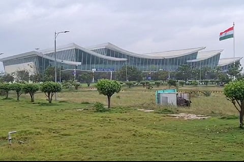The Renigunta airport in Tirupati was flooded due to heavy rains 