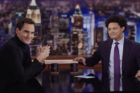 Roger Federer in conversation with Trevor Noah