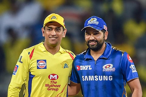 MS Dhoni and Rohit Sharma