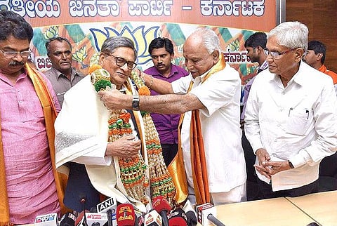 SM Krishna heaps praise on BJP and PM Modi, to start campaigning for Nanjangud bye-polls