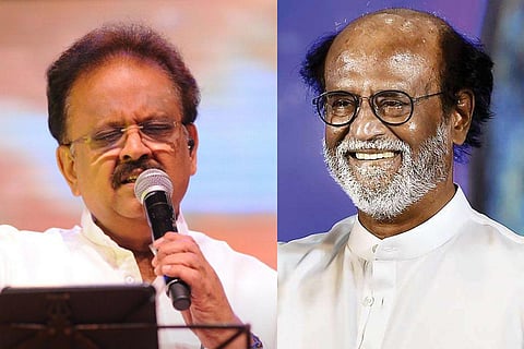 SP Balasubrahmanyam and Rajinikanth