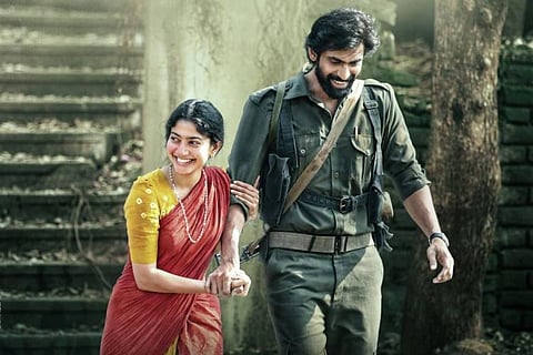 Sai Pallavi and Rana Daggubati in Virata Parvam