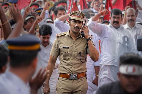 Dulquer Salmaan as police officer in Salute