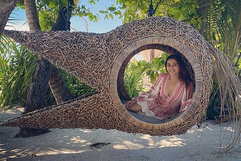 Samantha on a holdiay in the Maldives